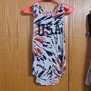 🖤USA my tie dye tank top-Small